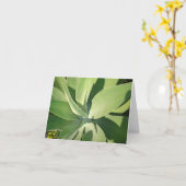 葉及び影 カード (黄色い花)