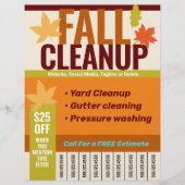 葉吹葉、側溝清掃、圧力洗浄 チラシ (正面)