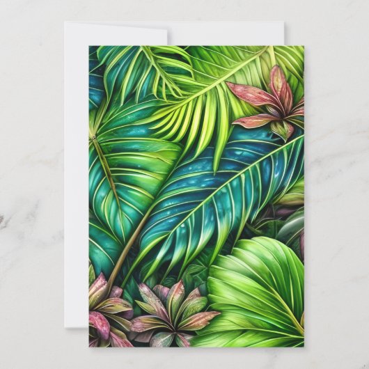 葉図 招待状 (正面)