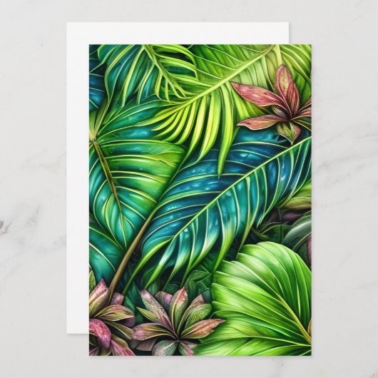 葉図 招待状 (正面/裏面)