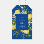 葉地中海の葉&レモンありがとうごカスタムろ ギフトタグ (正面)