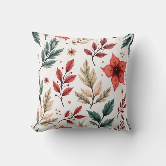 葉型枕 クッション (正面)