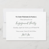 葉婚約した花とリース縁どの 案内状 (裏面)