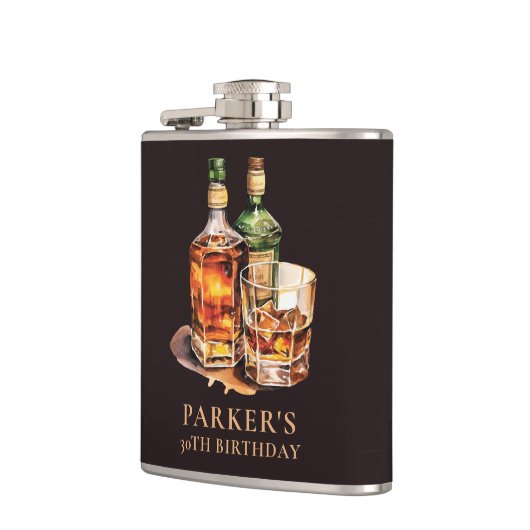 葉巻とウィスキーのメンズの誕生日 フラスク (左)