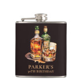 葉巻とウィスキーのメンズの誕生日 フラスク (正面)