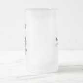 葉巻とウィスキーのメンズ誕生日 フロストグラスビールジョッキ (中央)