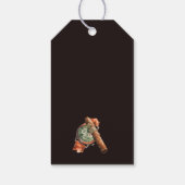 葉巻とウィスキーメンズの誕生日 パーソナライズされた ギフトタグ (裏面)