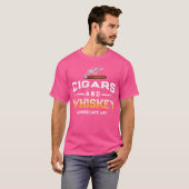 葉巻とウィスキー葉巻の喫煙者 Tシャツ (正面フル)