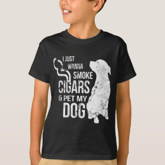 葉巻と犬の恋人の葉巻を吸ってDoをペット Tシャツ