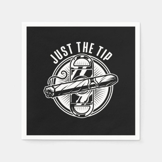 葉巻の吸い込みタバコのフミドル葉巻L スタンダードカクテルナプキン (正面)