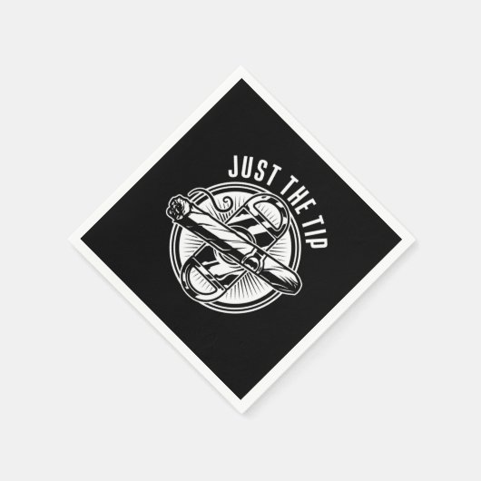 葉巻の吸い込みタバコのフミドル葉巻L スタンダードカクテルナプキン (角)