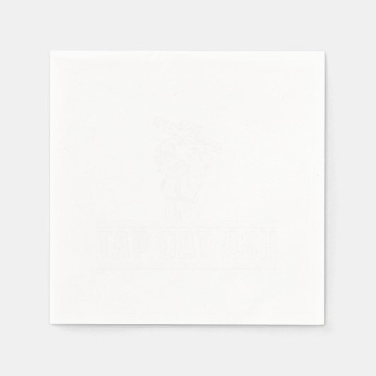 葉巻の喫煙者が葉巻の愛好家のハミドールを灰皿 スタンダードカクテルナプキン (正面)