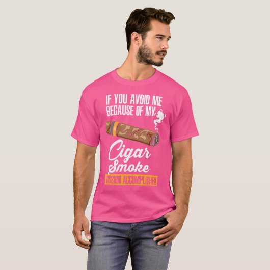 葉巻の煙を避けるなら Tシャツ (正面フル)