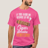 葉巻の煙を避けるなら Tシャツ (正面)