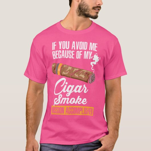葉巻の煙を避けるなら Tシャツ (正面)