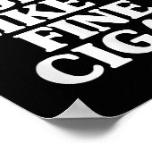 葉巻の父親の日素晴らしの葉巻の喫煙者のように老化する ポスター (角)