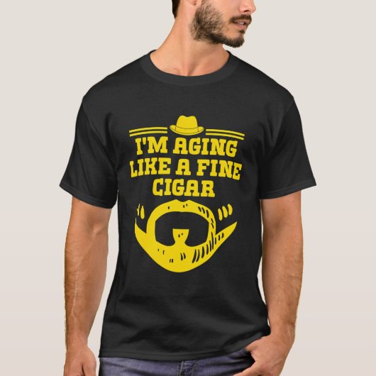 葉巻の父親の日素晴らし葉巻の喫煙者Pのように老化 Tシャツ (正面)