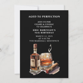 葉巻の誕生日パーティー 招待状