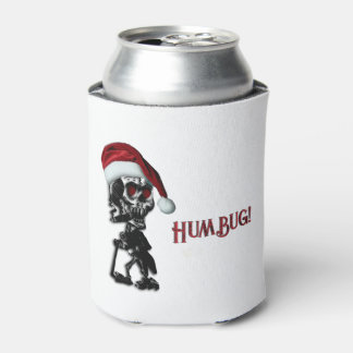 葉巻を吸うクリスマスケルトンのハンバグ 缶クーラー
