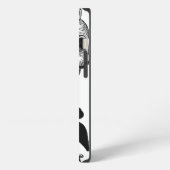 葉巻を吸うスケルトン iPhoneケース (左側面)