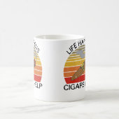 葉巻を吸う人のためのライフハプンズシガー コーヒーマグカップ (中央)