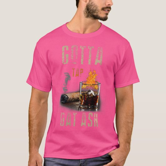 葉巻を吸う時は灰を落とせ Tシャツ (正面)