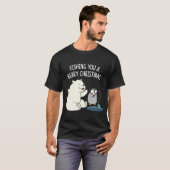 葉巻を吸ってゴルフがしたいおもしろパパ Tシャツ (正面フル)