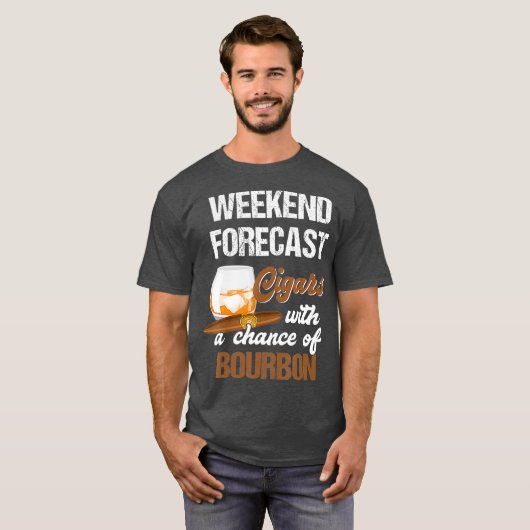 葉巻クールとバーボン愛好家の贈り物 Tシャツ (正面フル)
