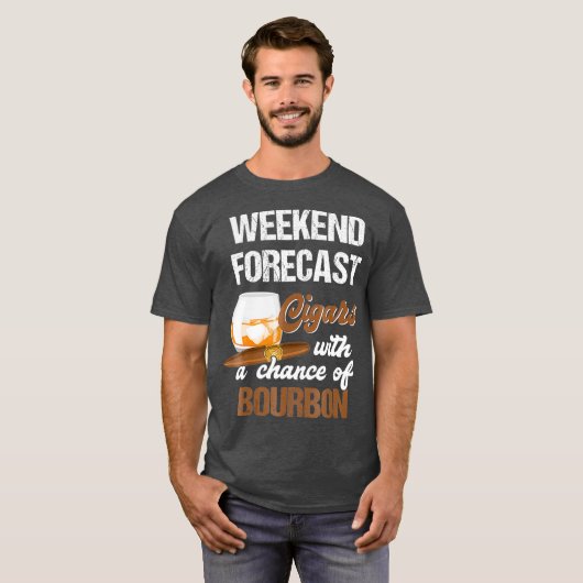 葉巻クールとバーボン愛好家の贈り物 Tシャツ (正面フル)