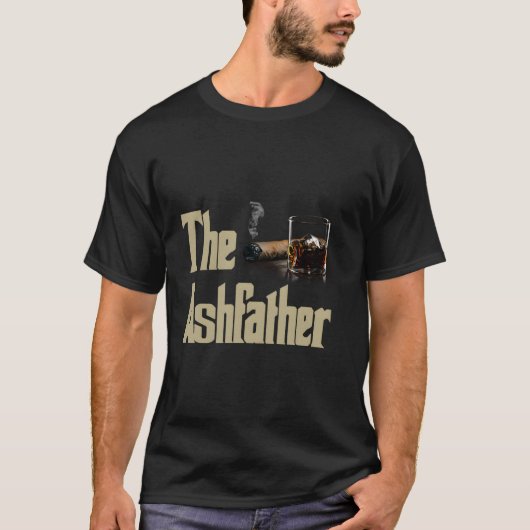 葉巻タップダットアッシュ葉巻と喫煙 Tシャツ (正面)