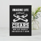 葉巻タバコのハミドール葉巻の喫煙者Gなしで生活 招待状 (スタンド正面)