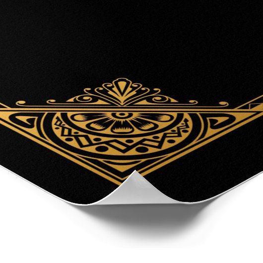 葉巻バーギャツビーインスパイアのサイン ポスター (角)