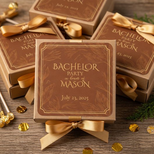 葉巻バーテーマバチュラーパーティ スクエアシール