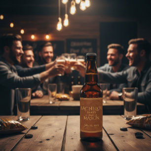 葉巻バーテーマバチュラーパーティ ビールラベル