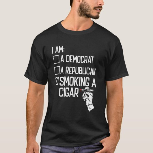 葉巻パイプ喫煙喫煙者喫煙A葉巻 Tシャツ (正面)