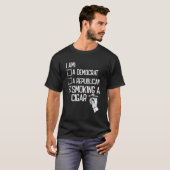 葉巻パイプ喫煙喫煙者喫煙A葉巻 Tシャツ (正面フル)