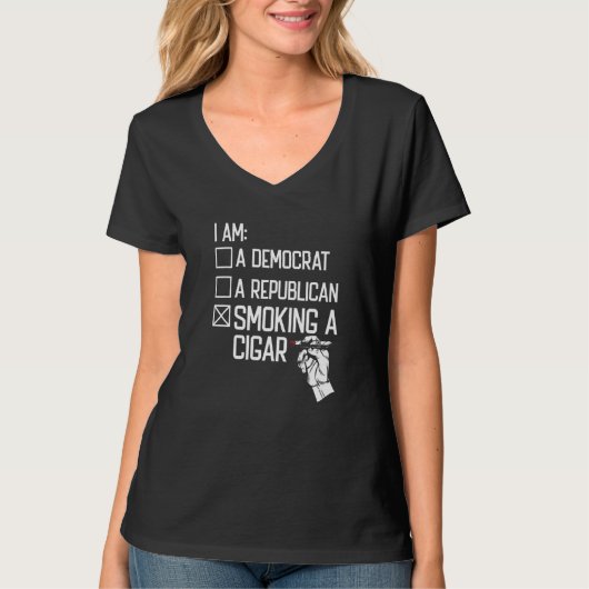 葉巻パイプ喫煙喫煙者喫煙A葉巻 Tシャツ (正面)