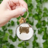 葉巻パーソナライズされたで不機嫌な キーホルダー (手)