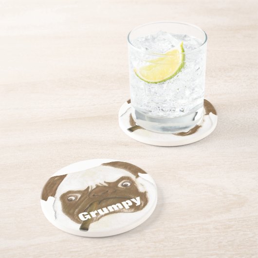葉巻パーソナライズされたで不機嫌な コースター (側面)