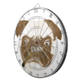 葉巻パーソナライズされたで不機嫌な ダーツボード (正面右)