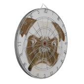 葉巻パーソナライズされたで不機嫌な ダーツボード (正面左)