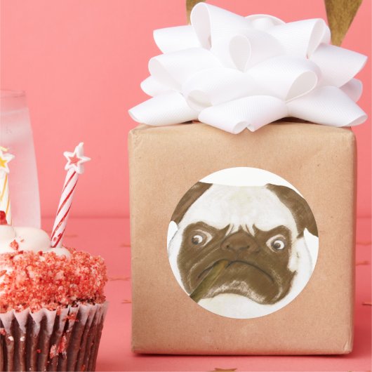 葉巻パーソナライズされたで不機嫌な ラウンドシール (パーティー)