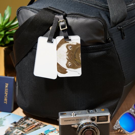 葉巻パーソナライズされたで不機嫌な ラゲッジタグ (正面&裏面)