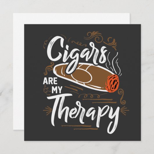 葉巻ユニークは私のセラピー引用文 (正面/裏面)