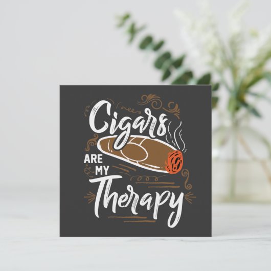 葉巻ユニークは私のセラピー引用文 (スタンド正面)