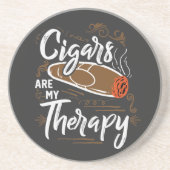 葉巻ユニークは私のセラピー引用文 コースター (正面)