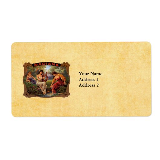 葉巻ラジアナヴィンテージ喫煙者たばこラベル ラベル (正面)