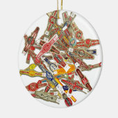 葉巻リングや輪ラッパー セラミックオーナメント (左)