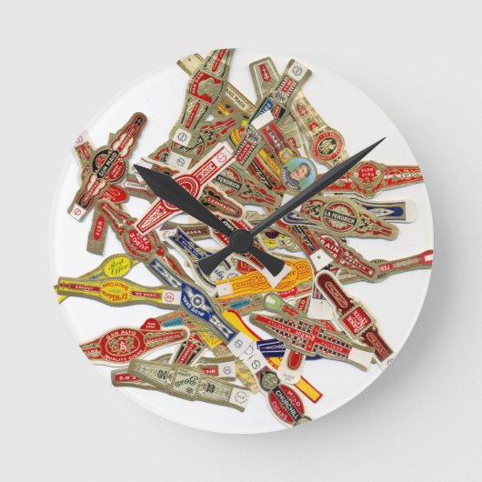 葉巻リングや輪ラッパー ラウンド壁時計 (正面)