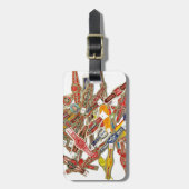 葉巻リングや輪ラッパー ラゲッジタグ (正面縦)